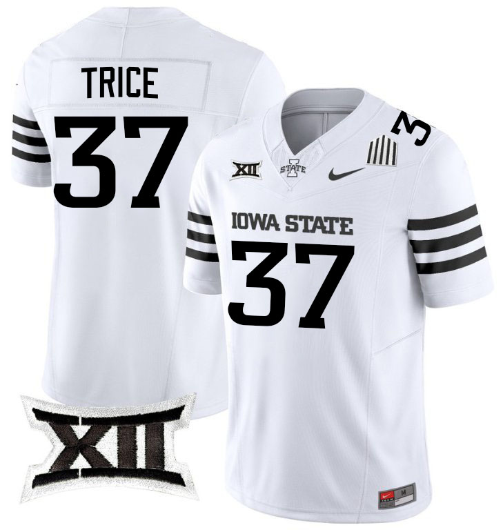 Jack Trice Jersey,Iowa State Cyclones #37 Jack Trice College Jersey Youth-2024 White